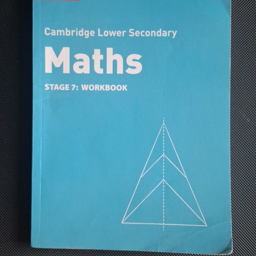 Collins Cambridge Lower Secondary Maths Workbook Stage 7