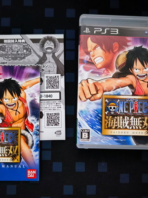 One Piece Pirate Warriors PS3 game like new, Japanese version NTSC-J