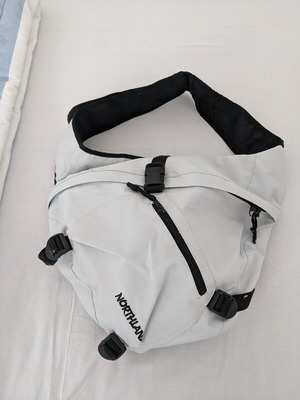 Northland white crossbody bag like new with adjustable straps