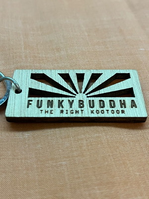 Funky Buddha ξύλινο μπρελοκ καινούργιο