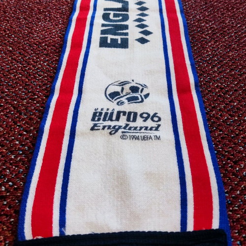 England National Team Euro 1996 Scarf collectible, like new, authentic