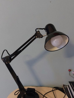 Black desk lamp