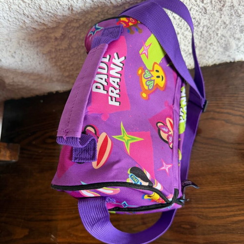 Paul Frank Σχολικό Τσαντάκι φαγητού ώμου 0.23lt σαν καινούργιο, πολύχρωμο 19.5x14x22εκ