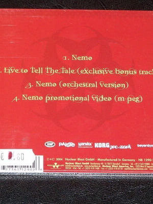 Nightwish Nemo Digi CD like new