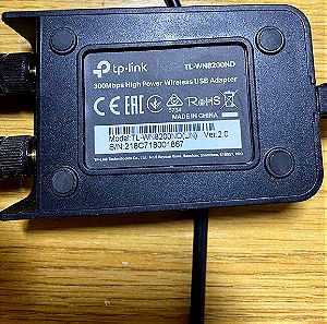 TP-LINK TL-WN8200ND v1 Ασύρματος USB Αντάπτορας Δικτύου με Αποσπώμενη Κεραία 300Mbps