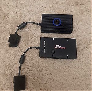 2 τεμαχια Sony playstation 2 ( ps2 ) Multitap PS2 4 Controllers Plug Player Adapter SUNFLEH , Koo