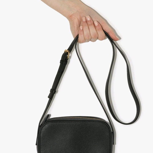 Balenciaga Black Leather XS Ville Camera Bag like new