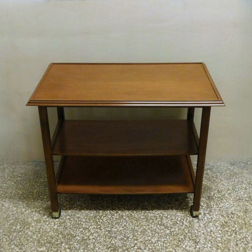 Wooden serving trolley like new