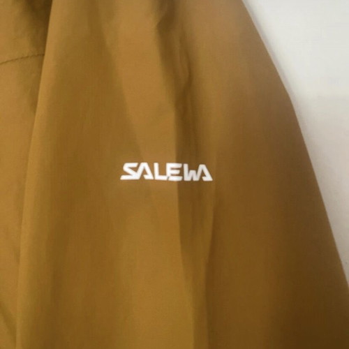 Salewa Men’s Puez Aqua 4 2.5L Powertex Hardshell Jacket like new, yellow orange