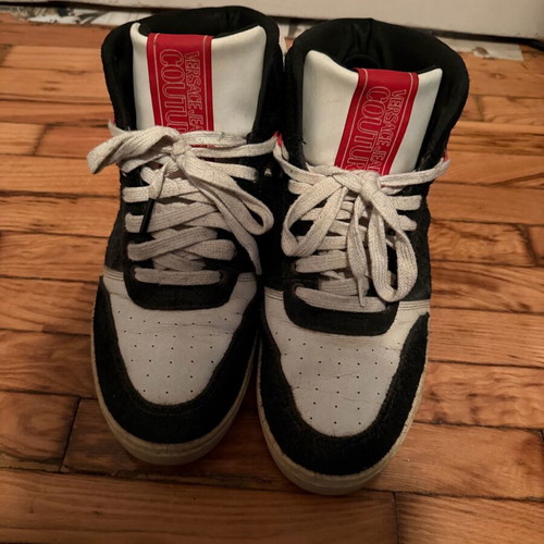 Versace sneakers used, size 44, black and white