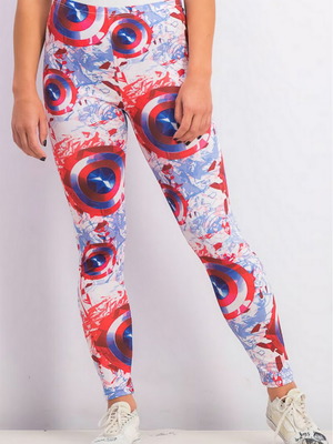 Marvel Avengers Captain America Civil War Leggings new Bioworld