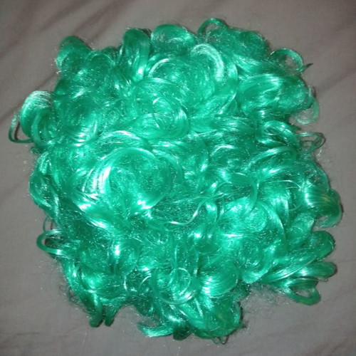 Green wig like new, short for Joker or Clown