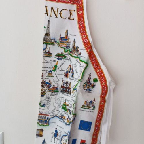 Apron France with gift foldable shopping bag, new