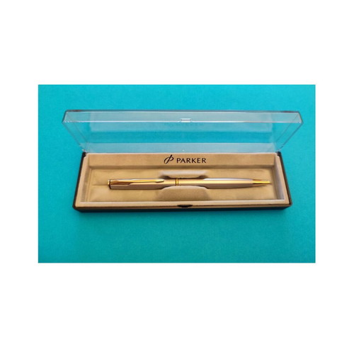 Parker Insignia Silver/Gold Roller Pen like new