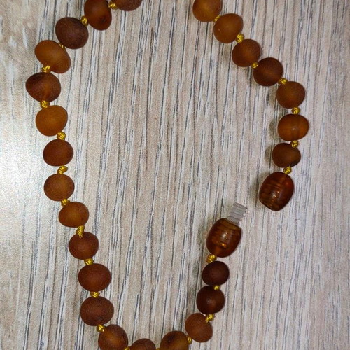 Authentic Baltic Amber Bracelet 20cm like new, brown