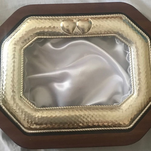 Silver hammered crown holder sealed 950