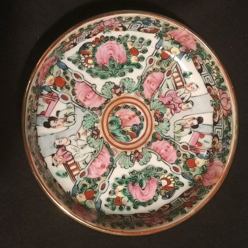 Chinese handmade porcelain plate and bowl used