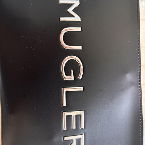 Mugler clutch bag with leather effect