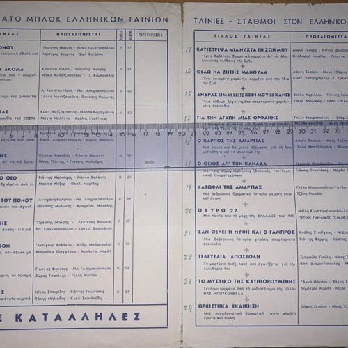 Novak Films Cinema Catalog with Greek Movies