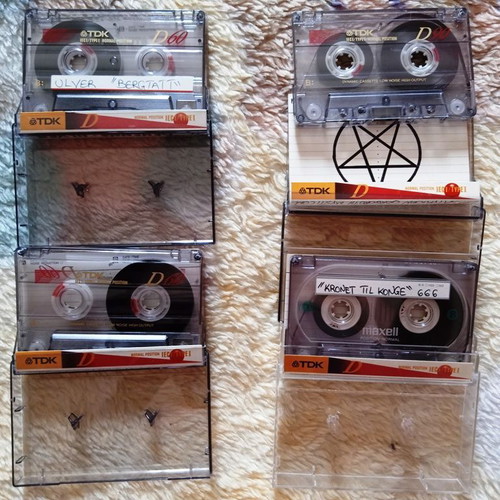 Lot of 4 Norwegian Black Metal cassette tapes, home-recorded
