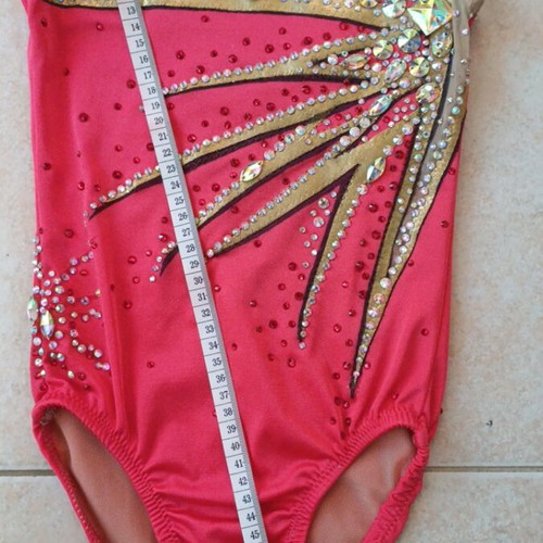 Rhythmic gymnastics leotard new for girl 7-9 years up to 1.30m height