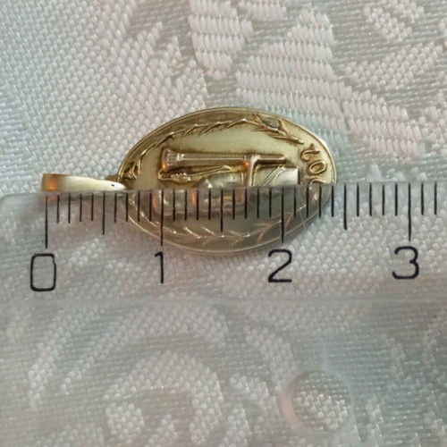 Lalaunis A21 silver gold 925 18K used with 18K solid gold clasp