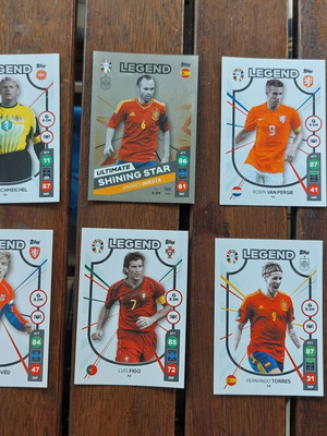 Topps Lidl Euro 2024 Legend cards like new, set of 6