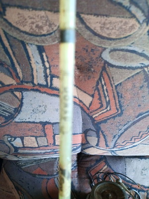 Fiberglass fishing rod used