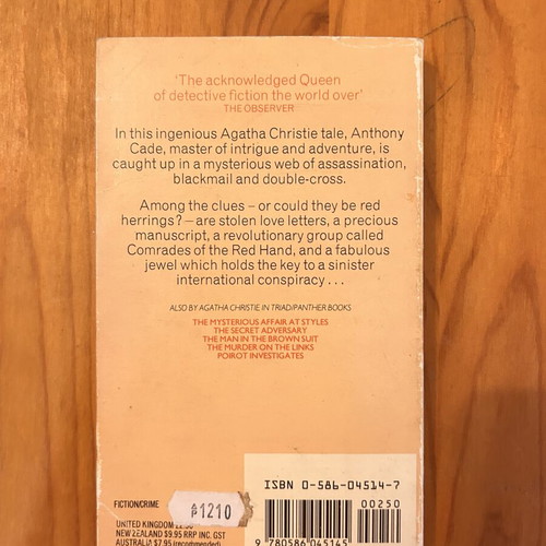 Agatha Christie The Secret of Chimneys book