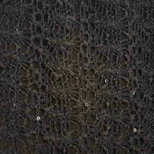Knitted blouse dark brown asymmetrical like new