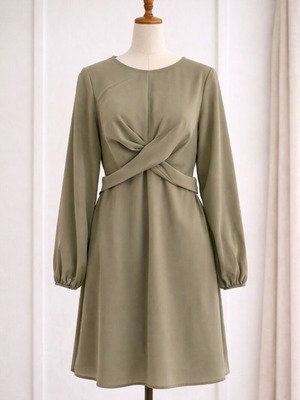 Shein mini dress khaki new, size L