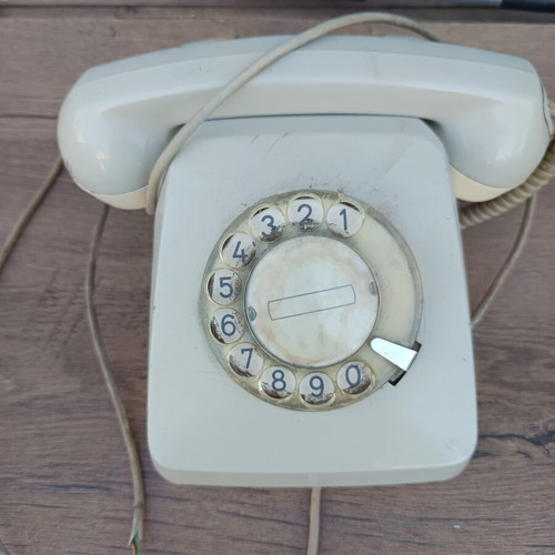 Vintage OTE rotary dial telephone, 1970s