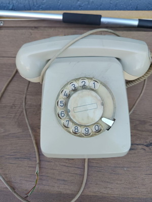 Vintage OTE rotary dial telephone, 1970s