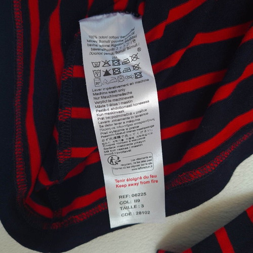 Armor Lux women's striped shirt, size M/L, blue and red