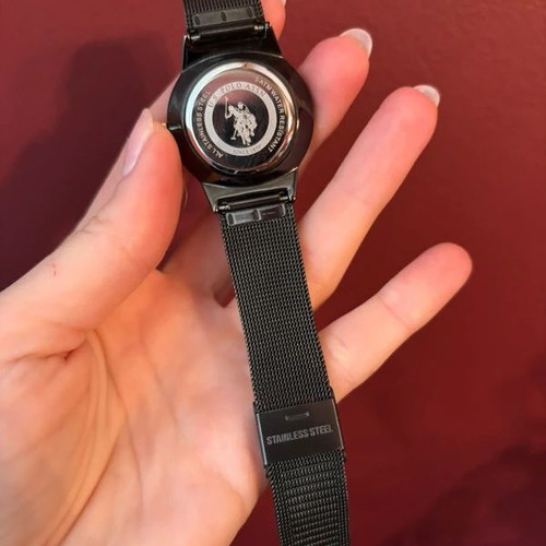 U.S. Polo Assn Women's Watch Black with Rose Gold, Like New