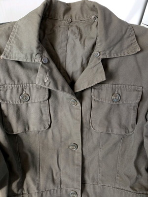 Unisex khaki jacket used, size M