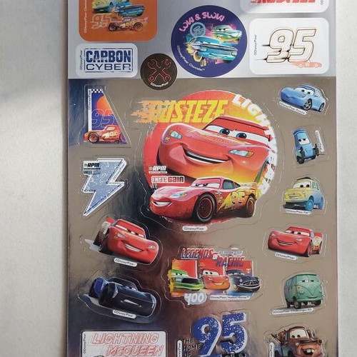 Disney Cars McQueen 200 Stickers New