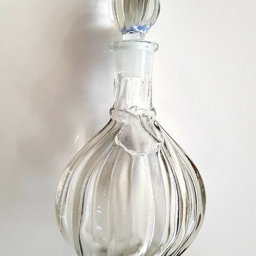 Crystal vintage carafe used with engravings