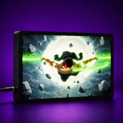 One Piece Zoro King of Hell Lightbox new anime decoration lamp