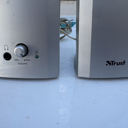 Trust SP-2450M computer speakers used, 2.0 stereo