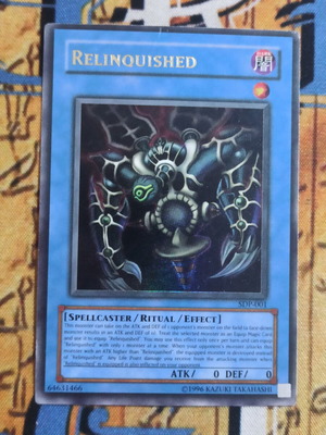 Relinquished Ultra Rare Yu-Gi-Oh! card