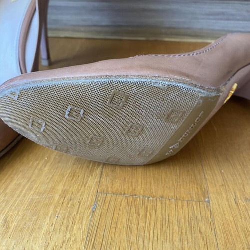 Prada vintage leather pumps beige-blush used, size 39