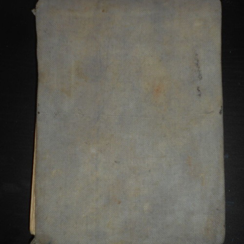 Handwritten notebook with rebetiko lyrics and diet recipes used