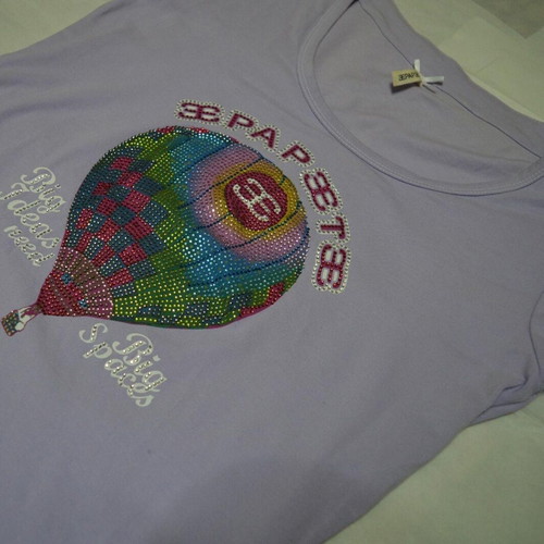 Gaudi Trade lilac top with strass size M like new