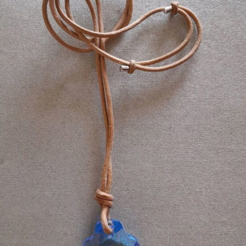 Swarovski cross like new, turquoise