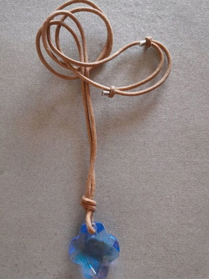 Swarovski cross like new, turquoise