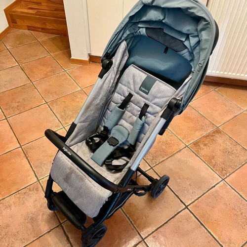 Inglesina Quid folding stroller used, lightweight, grey/blue
