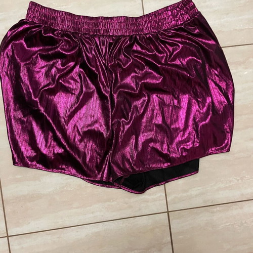 Zara metallic purple shorts like new, size XL
