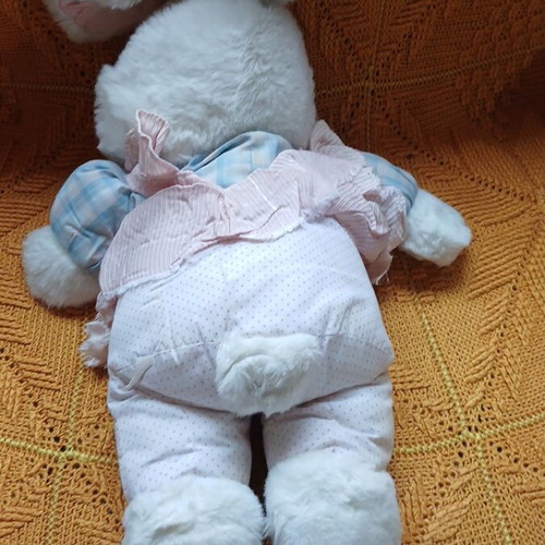 Plush rabbit used