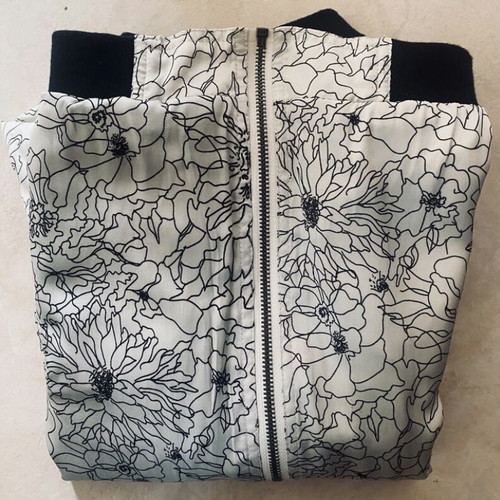 Pepe Jeans Bomber Jacket white-black floral, like new, size S